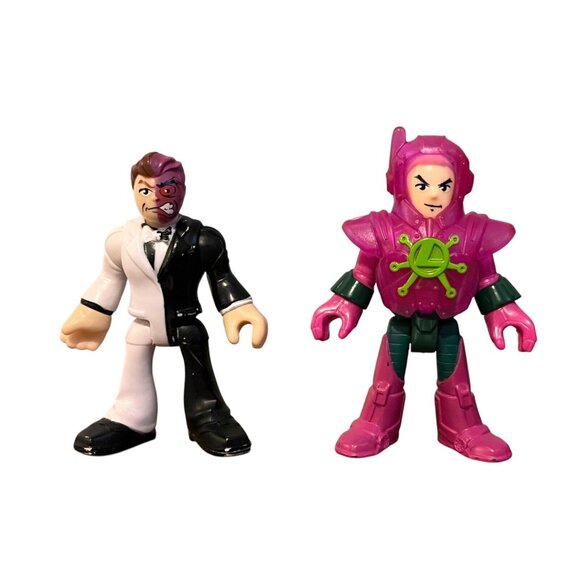 Imaginext DC Super Friends Lex Luthor and Two Faces Lot of 2 Figures - Picture 2 of 10